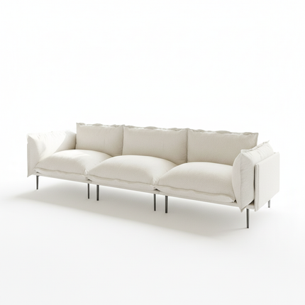 Solenza Aurora | 111" Cloud Modular 3-Seater Sofa - Washable Velvet