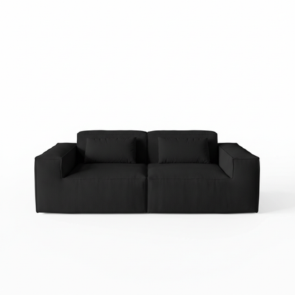 Solenza Mellow | 83" Cloud Modular 2-Seater Loveseat Sofa | Washable Velvet Sofa