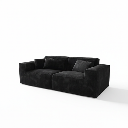 Solenza Mellow | 83" Cloud Modular 2-Seater Loveseat Sofa | Washable Velvet Sofa