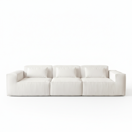 Solenza Mellow | 118" Cloud Modular 3-Seater Sofa | Washable Velvet Sofa