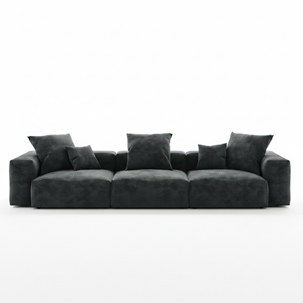 Solenza Haven | 142" Oversized Modular Corduroy 3-Seater Sofa | Washable & Pet-Friendly