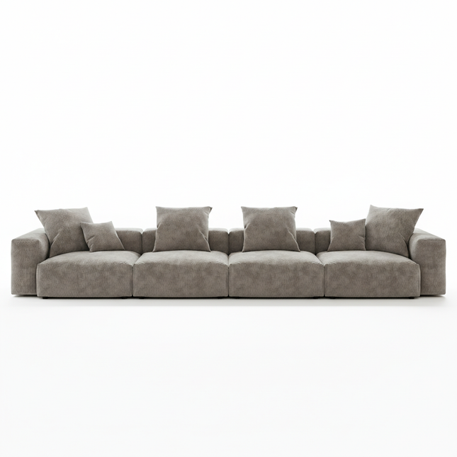 Solenza Haven | 181" XL Modular Corduroy 4-Seater Sofa | Washable & Pet-Friendly