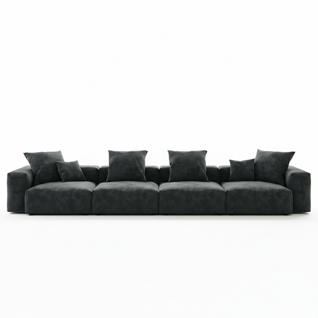 Solenza Haven | 181" XL Modular Corduroy 4-Seater Sofa | Washable & Pet-Friendly