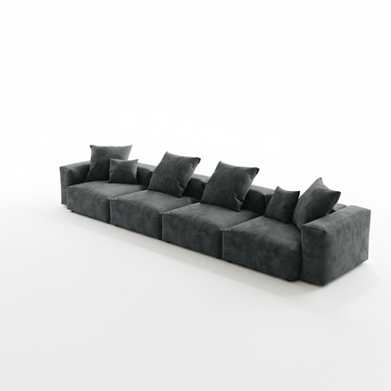 Solenza Haven | 181" XL Modular Corduroy 4-Seater Sofa | Washable & Pet-Friendly