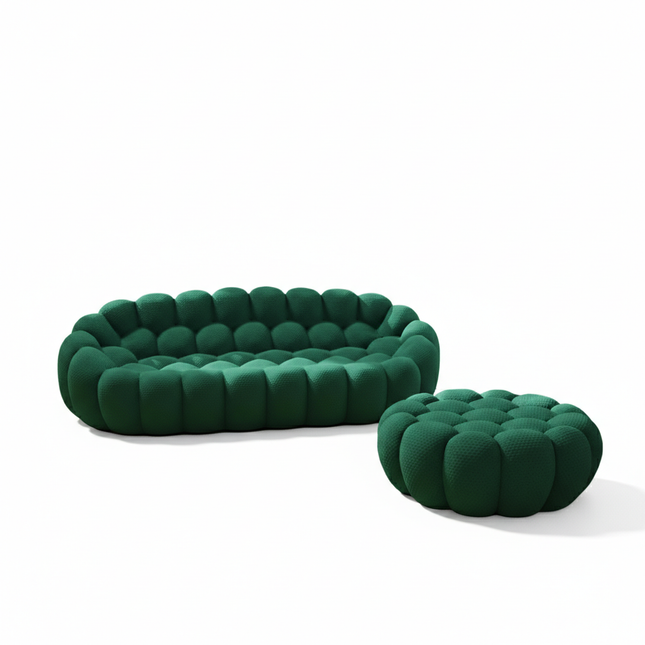 Solenza Bubble | 3-Seat Modular Sofa + Ottoman | 3D-Knitted Fabric