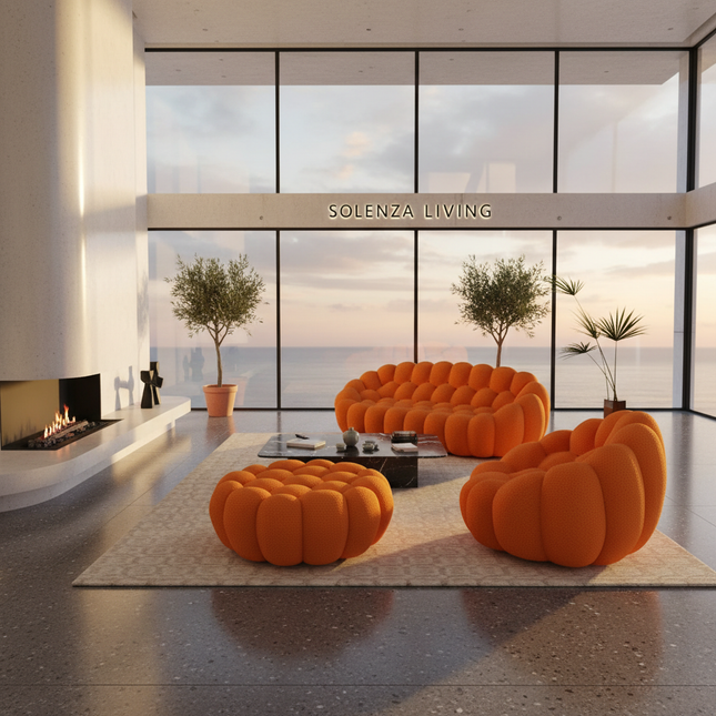 Solenza Bubble | 3-Seat + Chair + Ottoman | 3D-Knitted Fabric