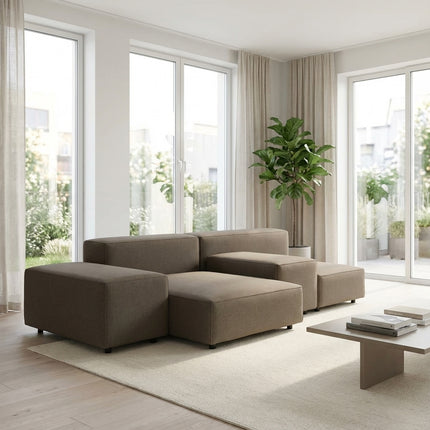 Solenza | Extrasoft Modular Sofa | Designer Linen Cloud Collection