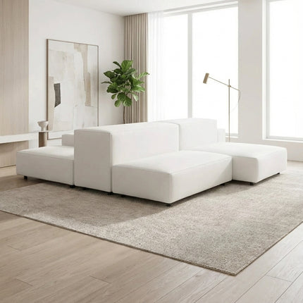 Solenza | Extrasoft Modular Sofa | Designer Linen Cloud Collection