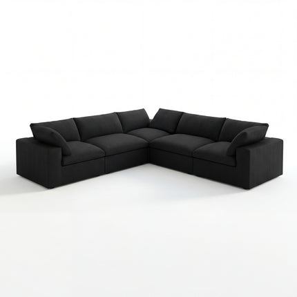 Solenza Nuvia | 120" V-Shaped Cloud Modular Sectional | Washable