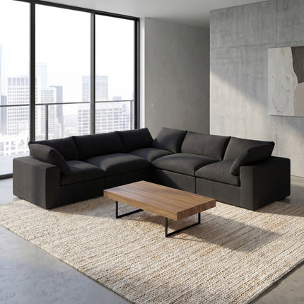Solenza Nuvia | 120" V-Shaped Cloud Modular Sectional | Washable
