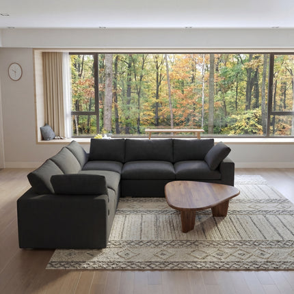 Solenza Nuvia | 120" V-Shaped Cloud Modular Sectional | Washable