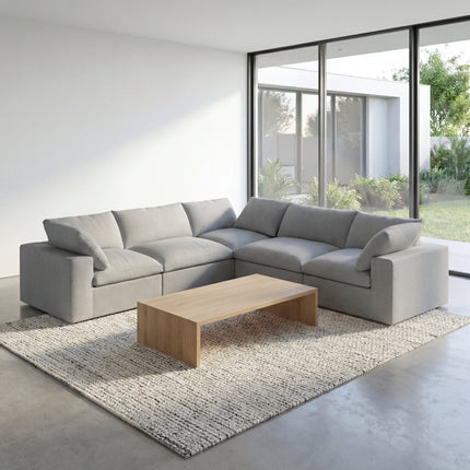 Solenza Nuvia | 120" V-Shaped Cloud Modular Sectional | Washable