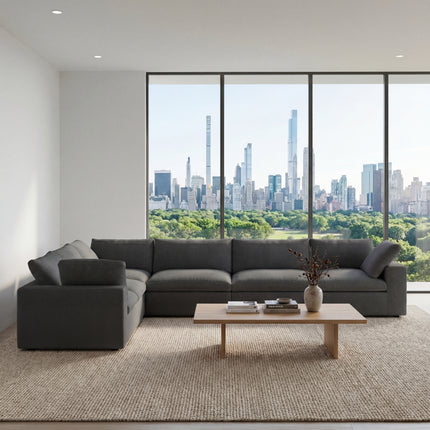 Solenza Nuvia | 160" Cloud Modular 6-Seat Sectional Sofa Corner | Washable