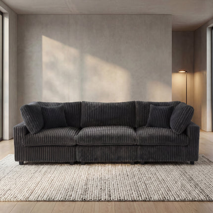Solenza Palatina | 118" Cloud Modular 3-Seater Sofa | Washable Plush Fabric