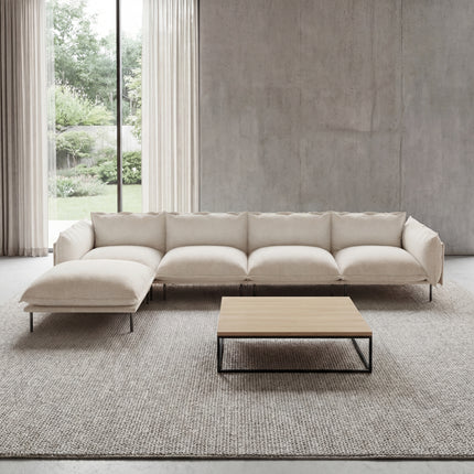 Solenza Aurora | 147" XL Cloud Modular 4-Seater Sectional + Ottoman - Washable Velvet