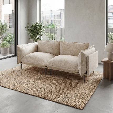 Solenza Aurora | 75" Cloud Modular 2-Seater Loveseat Sofa - Washable Velvet