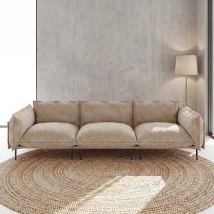 Solenza Aurora | 111" Cloud Modular 3-Seater Sofa - Washable Velvet