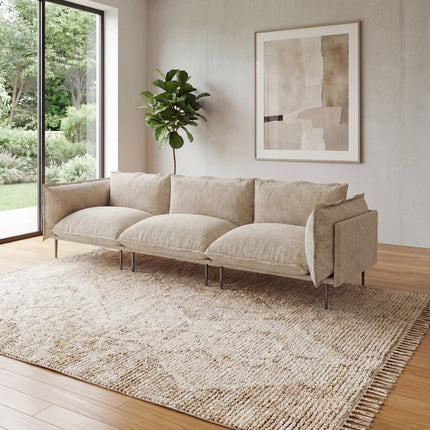 Solenza Aurora | 111" Cloud Modular 3-Seater Sofa - Washable Velvet