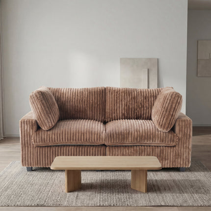 Solenza Palatina | 79" Cloud Modular 2-Seater Loveseat Sofa | Washable Plush Fabric
