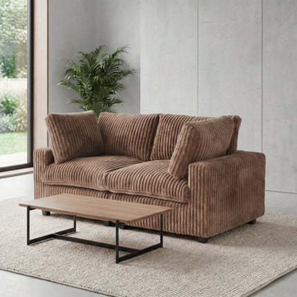 Solenza Palatina | 79" Cloud Modular 2-Seater Loveseat Sofa | Washable Plush Fabric