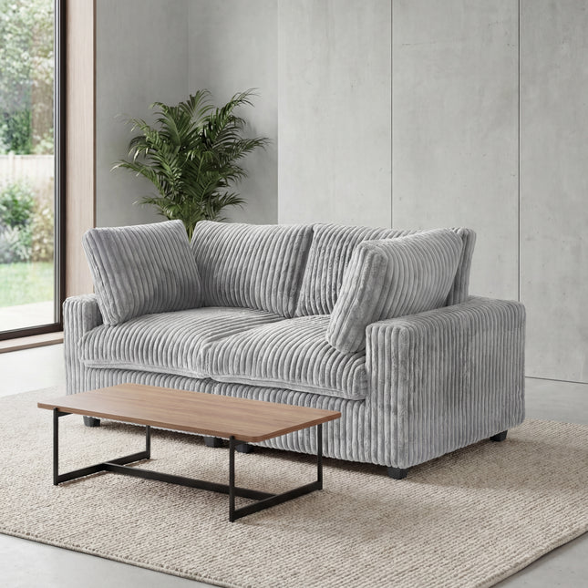 Solenza Palatina | 79" Cloud Modular 2-Seater Loveseat Sofa | Washable Plush Fabric