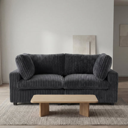 Solenza Palatina | 79" Cloud Modular 2-Seater Loveseat Sofa | Washable Plush Fabric