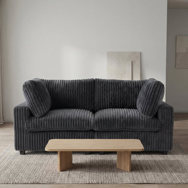 Solenza Palatina | 79" Cloud Modular 2-Seater Loveseat Sofa | Washable Plush Fabric