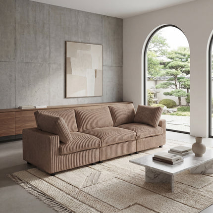 Solenza Palatina | 118" Cloud Modular 3-Seater Sofa | Washable Plush Fabric