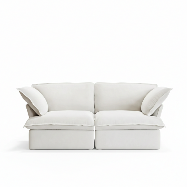 Solenza Lounge | 83" Cloud Modular Sofa | Washable Linen