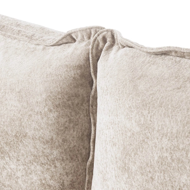 Solenza Aurora | 111" Cloud Modular U-Shaped Sectional + 2 Ottomans - Washable Velvet