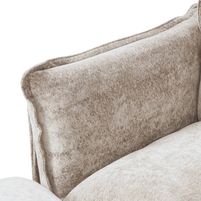 Solenza Aurora | 147" XL Cloud Modular U-Shaped Sectional + 2 Ottomans - Washable Velvet