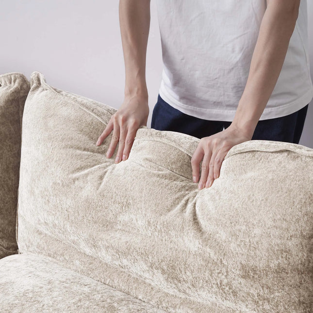 Solenza Aurora | 147" XL Cloud Modular 4-Seater Sofa - Washable Velvet