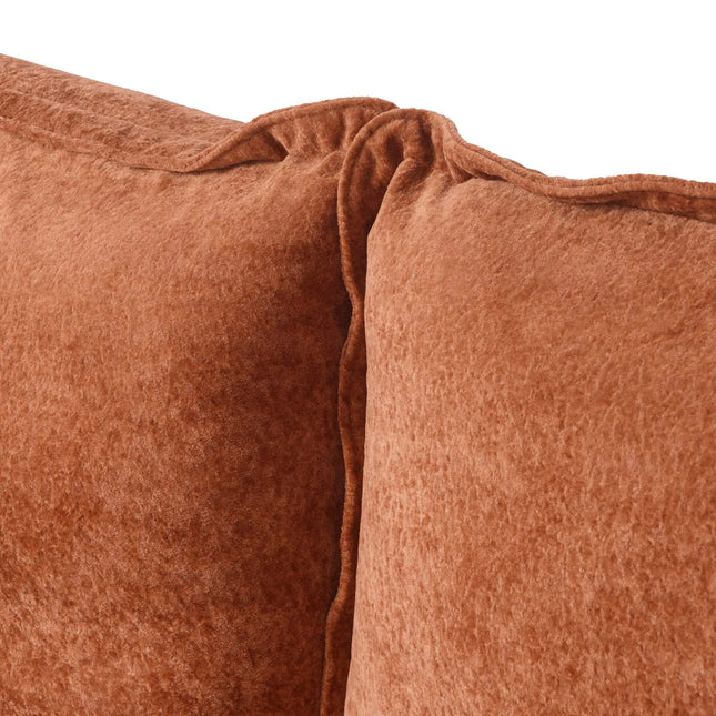 Solenza Aurora | 75" Cloud Modular 2-Seater Sectional + Ottoman - Washable Velvet