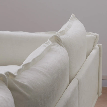 Solenza Aurora | 111" Cloud Modular 3-Seater Sofa - Washable Velvet