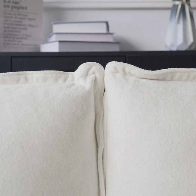 Solenza Aurora | 111" Cloud Modular U-Shaped Sectional + 2 Ottomans - Washable Velvet