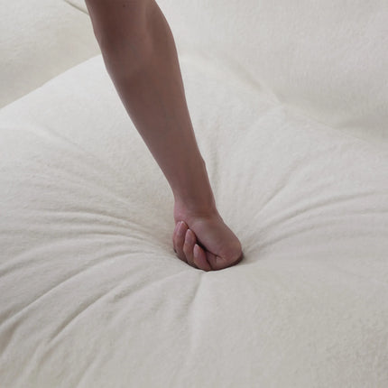 Solenza Aurora | 111" Cloud Modular U-Shaped Sectional + 2 Ottomans - Washable Velvet