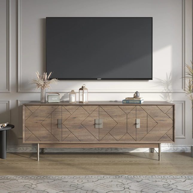 Solenza Nobile | Mid-Century Modern TV Stand | 66"