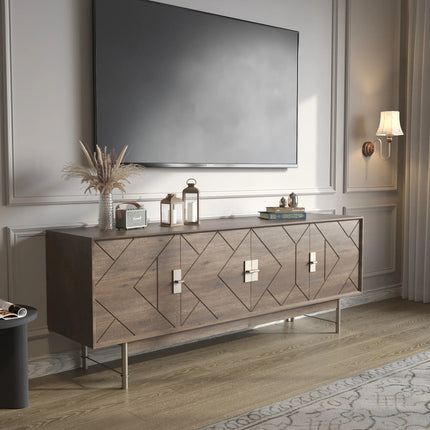 Solenza Nobile | Mid-Century Modern TV Stand | 66"